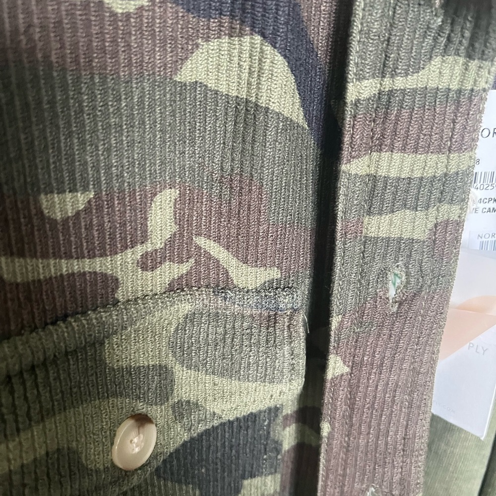 Camo Button-Up Shacket - Picture 4 of 7